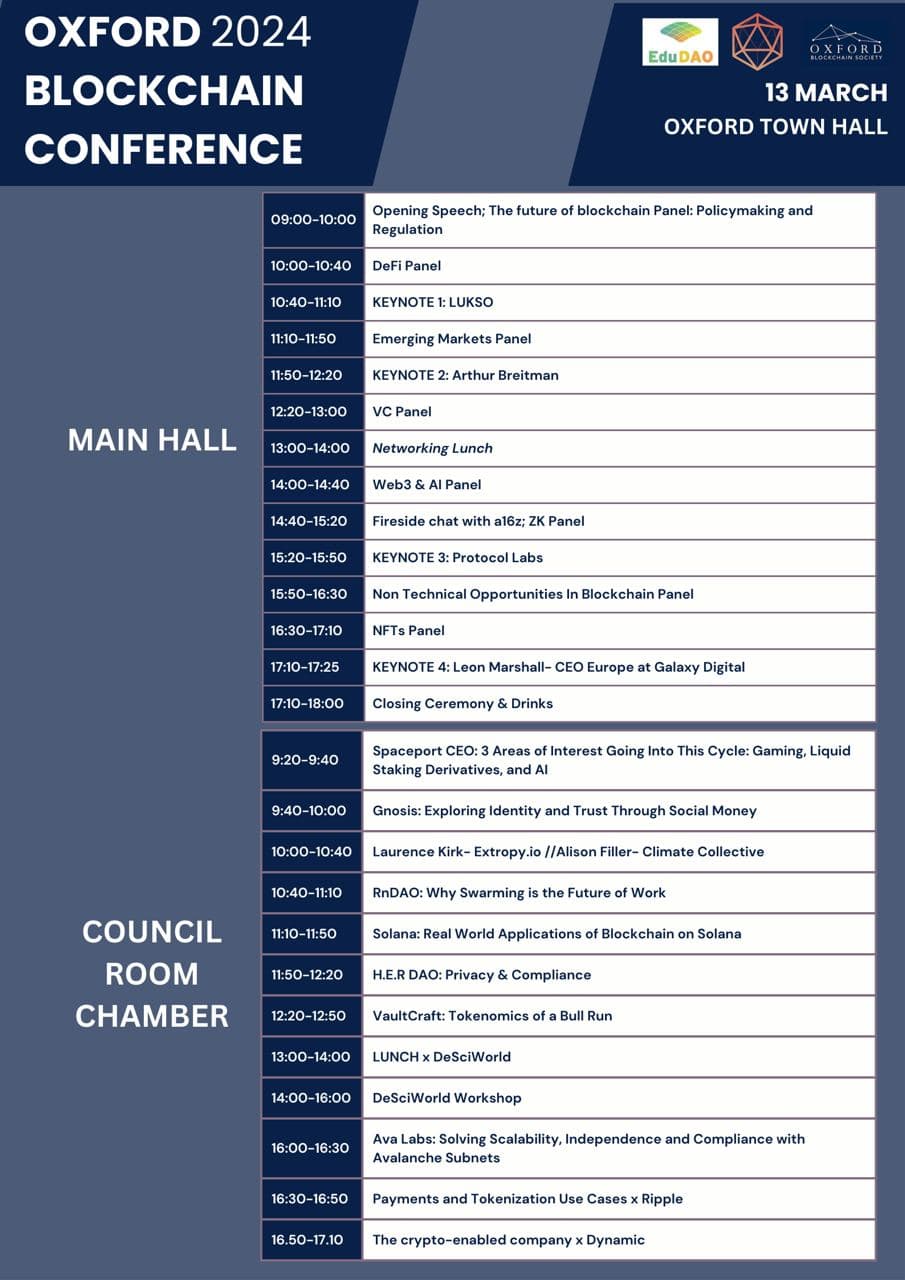Conference Schedule